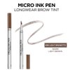 L'Oreal Paris Micro Ink Pen by Brow Stylist, Longwear Brow Tint, Hair-Like Effect, Up to 48HR Wear, Precision Comb Tip, Light Brunette, 0.033 fl; oz.