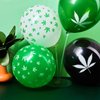 Skylety 48 Pcs Weed Balloons Pot Leaf Party Decoration Maple Leaf Latex Balloons Weed Themed Decor for 420 Celebration Birthday Party Supply