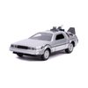 Jada Delorean DMC (Time Machine) Silver Back to The Future Part II (1989) Movie Hollywood Rides Series 1/32 Diecast Model Car