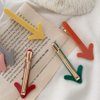 6 Pcs Colorful Arrow Shape Hair Barrettes Bobby Hair Pins Alligator Hair Clips Duckbill Hairpins