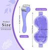 my novel things Cooling Eye Mask Ice Roller for Face, Cold Roller Skin Care Facial Lymphatic Drainage Massager and Gel Mask for Dark Circles Puffiness Warm Compress Puff Women Men Wrinkles Lifting