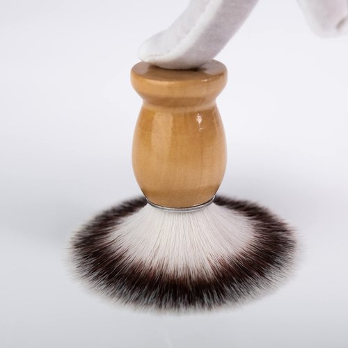 Kikc 4 in 1 Shaving Brush Set, Shaving Bowl, shaving soap and Shaving Stand & Shaving Brush Holder Made of Stainless Steel Shaving Set,Great Gift Set for Men and Women