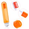 Patelai Travel Toothbrush Bulk Folding Mini Toothbrush with Toothbrush Case Soft Potable Travel Size Toothbrush Individually Wrapped Small Toothbrush for Travel Camping(4 Pieces,Bright Color)