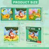 ASTARON Magnetic Puzzles for Toddlers, 9-12-16 Pieces Animal World Learning Magnet Puzzles for Road Trip, Educational Travel Toys Car Plane Activities for Kids, Kids Birthday Gifts