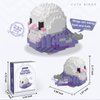 Birds Building Blocks for Adults Mini Building Blocks Birds Building Bricks Toy Micro Block Building Set Gift for Kids and Adults-232 PCS(Purple Cockatiel)