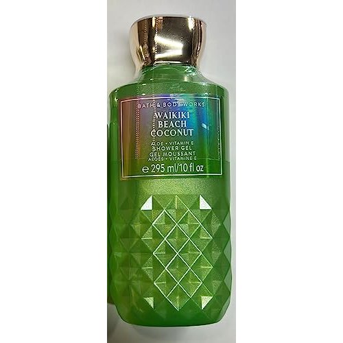 Bath and Body Works WAIKIKI - BEACH COCONUT Shower Gel 10 Fluid Ounce (2020 Edition)