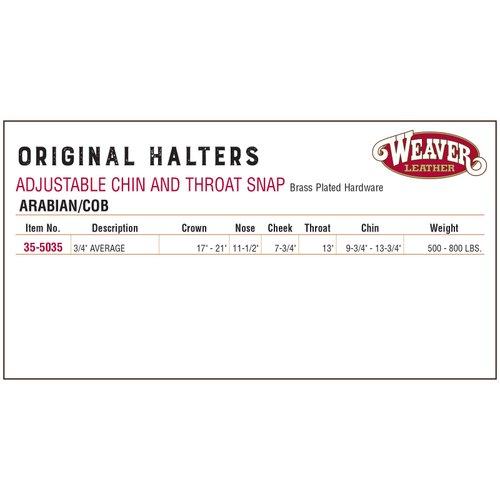 Weaver Leather Original Adjustable Nylon Horse Halter, Blue, Arabian/Cob