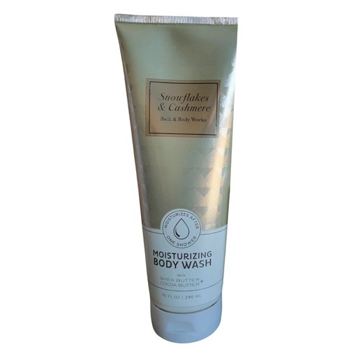 Bath and Body Works Gift Set of 2 - 10 Ounce Moisturizing Body Wash - (Snowflakes & Cashmere)