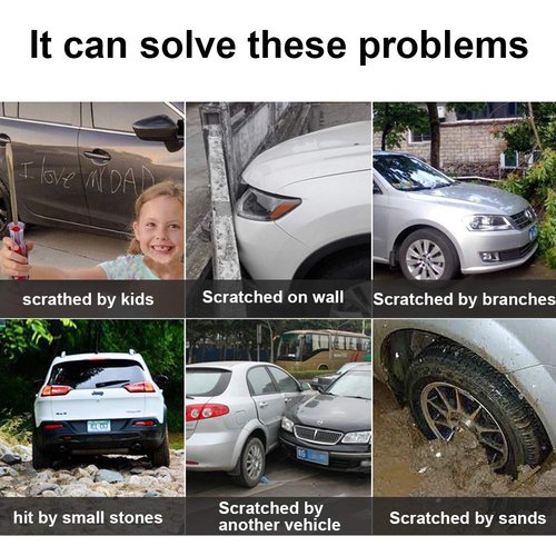 Car Scratch Remover Red Easily Repair Car Scratch Repair Remover Car Touch Up Paint Scratch Repair for Vehicles Auto Paint Scratch Remover (Red)