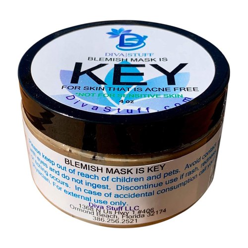 Blemish Mask Is Key for Skin That Is Acne Free, Diva Stuff Acne Fighting Face Mask, Not for Sensitive Skin! 4oz