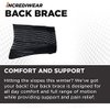 Incrediwear Back Brace - Back Support Brace for Back Pain Relief from Muscle Pain, Sciatica or a Herniated Disc, Everyday Lower Back Lumbar Support (Small)