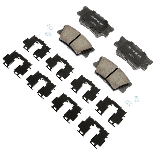 ACDelco Gold 17D1212CHF1 Ceramic Rear Disc Brake Pad Kit with Clips