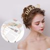 SuPoo 30th Birthday Decorations for Women Dirty 30 Birthday Crown Gold Diamond Birthday Headband 30th Birthday Gifts for Her Thirty Party Decorations Happy Birthday Girl Tiara Hair Accessories