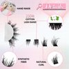 Eyelash Extension Kit Fluffy DIY Lash Clusters Kit Individual Cluster Lashes Kit with Strong Hold Lash Bond and Seal and Lash Applicator 10-16MM MiX Cluster Eyelashes DIY at Home, by TIMELYBS