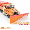 Ailejia Snow Plow Trucks Toy Diecast Metal Kids Pullback Toy US Style Truck Sweep Snow Vehicle for Kids (Snow Plow Truck)