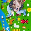 OKGIUGN 61 Pcs Farm Animals Story Felt Board, 3.6 Ft Farmhouse Themed Play Mat Wall Hanging Kit Toys, Birthday Gift for Toddlers Childrens