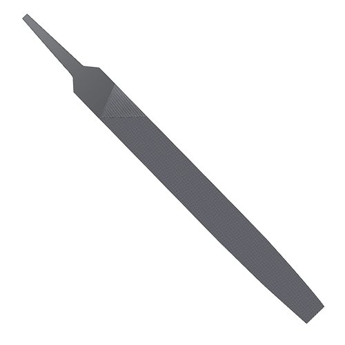6-inch Flat Medium Cut File Double Cut Teeth High Carbon Steel Hand File Single Cut Hardened Without Handle Ideal for Wood, Metal, Plastic
