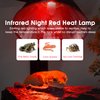 Briignite G9 Infrared Heat Lamp Bulbs for Reptile, Mini Reptile Light, Dimmable Night Red UVA Reptile Heat Lamp, 2 Pin Base Mini Heat Bulbs 50W, Bearded Dragon Turtle Lizard, 2Pack