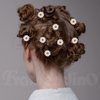 Framendino, 12 Pack Daisy Hair Clips Daisy Flower Clips Flower Hair Barrettes Hair Pins for Wedding Hair Accessories
