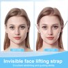 Face Lift Sticker with Fixed Rope, Face Lift Tapes Wrinkle Lifting Patches Neck Eye Tape for V-Line Face(4pcs Black Elastic Bands 10pcs Replacement Tapes)