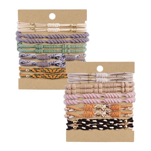 20PCS Boho Hair Ties Bracelets for Women Elastic Pony Tails Hair Tie for Thin and Thick Hair Cute...