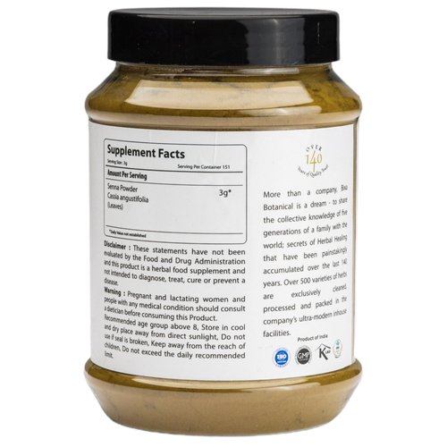 bixa BOTANICAL Senna Leaves Powder (Cassia angustifolia), 1 Pound (16 Oz) - Natural Herbal Laxative | Ayurvedic Herbal Supplement to Support Digestive Function