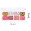 Wugbc 8 Colors Blush Palette Makeup, Face Highlighters Contouring Powder, Shimmer Bronzer Rubores De Maquillaje for Cheeks, Mineral Blushes Highlighting Shades Waterproof Illuminator Women Cosmetics