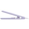 Ceramic Mini Hair Curler Straightener Flat Iron for Short Small Curling Tiny Irons Travel Size Bangs 2 in 1 Straightener Tourmaline Plate Beauty Heating Heats Up Fast (Purple)