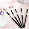 BQAN 5Pcs Nail Art Silicone Pens Nail Art Foil Pen Acrylic Handle Nail Polish Carving Pen Rubber Tip Brushes