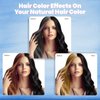 IIIMEIDU Hair Dye Shampoo for Gray Hair Coverage, 3 in 1 Natural Black Dye for Women Men, 500ml