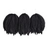6Packs Marley Hair for Twists 8Inch Short Braiding Hair Afro Kinky Twist Crochet Braids Synthetic Fiber Hair Extensions for Women(1B#)