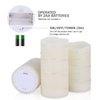 H-BLOSSOM Flickering Flameless Candles Ivory Real Wax Pillar with Embedded String Lights LED Candles Battery Operated with Cycling 5H Timer Set of 3 (3" x 4"/5"/6") (Ivory)