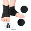 Plantar Fasciitis Arch Socks with Gel Pads, Arch Ankle Support Sleeves for Flat Feet, Compression Ankle Arch Brace Wrap for Men and Women, Heel Spurs, Flat Foot, High/Low Arch Pain Relief, 1 Pair