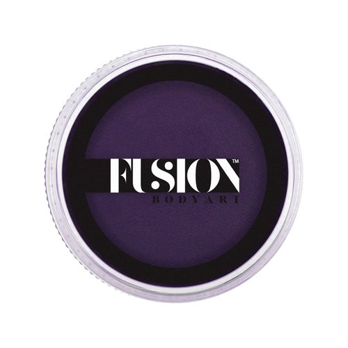Fusion Body Art Pro Face Paint | Prime Deep Purple (32gm), Professional Quality Water Activated Face and Body Paint Supplies Single Makeup Cake Hypoallergenic, Non-Toxic, Safe, Vegan