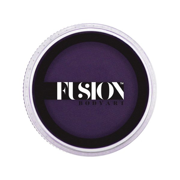 Fusion Body Art Pro Face Paint | Prime Deep Purple (32gm), Professional Quality Water Activated Face and Body Paint Supplies Single Makeup Cake Hypoallergenic, Non-Toxic, Safe, Vegan