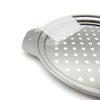 Hicook Stainless Steel Spaetzle Maker Lid with Scraper Traditional German Egg Noodle Maker Pan Pot Spaghetti Strainer