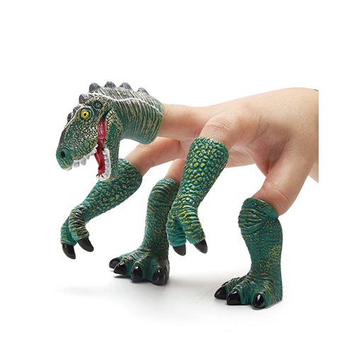 AQKILO Dinosaur Finger Puppet Set, Animals Puppet Show Theater Props, Novelty Toys Weird Stuff Gifts