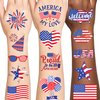 Holiday Temporary Tattoos for Kids Girls Boy Adults, American Holiday Tattoos Stickers, Holiday Party Favors Gifts, Holiday Stocking Stuffers for Kids, Holiday Goodie Bag Stuffers (USA FLAG 2)