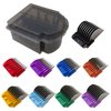 Zafina-UP Professional Animal Stainless Steel Attachment 9 Color Guide Comb Set,Compatible for Andis/Oster A5/ Wahl KM Series Clipper Detachable Blade Pet, Dog, Cat, and Horse Clippers