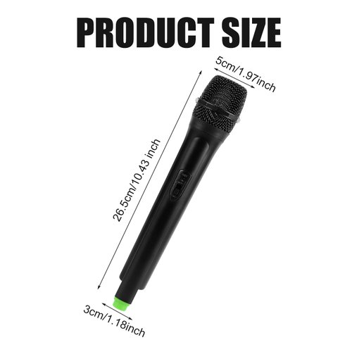 NQEUEPN Toy Microphone, Plastic Microphone Model Pretend Kids Play Microphone Stage Props Karaoke Equipment for Birthday Party Supplies Favors Performance Singing Role Playing Dancing