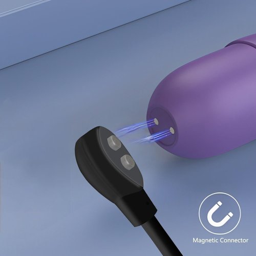 YiKaiEn 6mm Magnetic USB DC Charger Cable, 2.7ft Replacement Oval Base Charging Cord for Rechargeable Toys, Massagers, Electric Toothbrushes,Children's Watches, Dog Trainer, Facial Cleanser (Black)