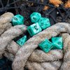 Turquoise Pearl RPG Dice - Full Polyhedral Set - 'Aqua'