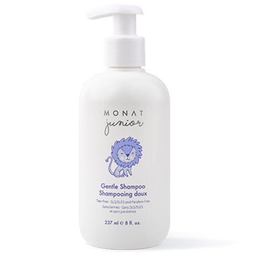 MONAT Junior™ Gentle Shampoo - A safe, Gentle and Non-irritating Hair Shampoo for children. All Natural Tear-free, Sulfate & Paraben-free - Net Wt. 237 ml / 8 fl. oz.
