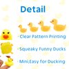 Rubber Ducks 100pcs, Mini Squeak Ducks Float for Baby Shower, Bath Time Fun, Car Ducking, Kids Birthday Party Favors, Game Gifts(1.57 x 1.57 x 1.2Inch, Yellow)