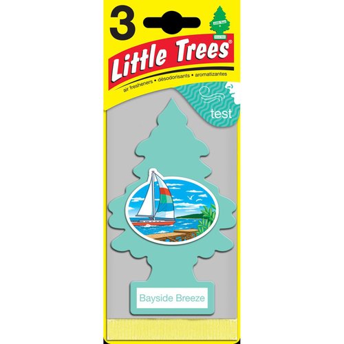 Little Trees Air Freshener Tree Bayside Breeze, 3 Count