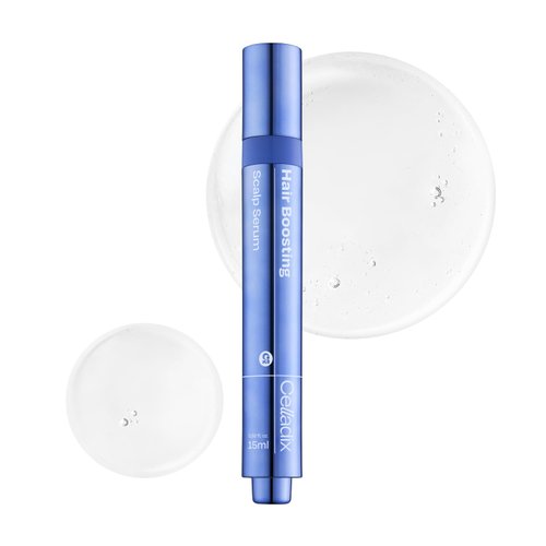 Celladix Hair Boosting Scalp Serum – Hydrating Roll-on Scalp Tonic Serum, Spicules Infused with Hyaluronic Acid & Panthenol – For Healthy Scalp & Fuller-Looking Hair – Korean Hair Care, 0.5 fl oz