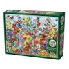 Cobble Hill 1000 Piece Puzzle - Butterfly Garden - Sample Poster Included