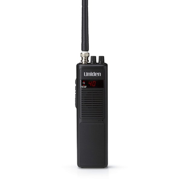 Uniden PRO401HH Professional Series 40 Channel Handheld CB Radio, 4 Watts Power with Hi/Low Power Switch, Auto noise cancellation, Belt Clip And Strap Included, 2.75in. x 4.33in. x 8.66in.