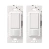 Lutron Maestro Motion Sensor Switch, Auto On and Off Motion Sensor, Works With Existing Wiring, 2 Amp, Single Pole, MS-OPS2H-2-WH, White (2-Pack)