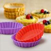 FUNBAKY Silicone Quiche Pan, Mini Pie Pan Non-stick Round Silicone Baking Molds 10 Packs